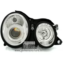 Fari anteriori Angel eyes Mercedes W208 Clk Chrome