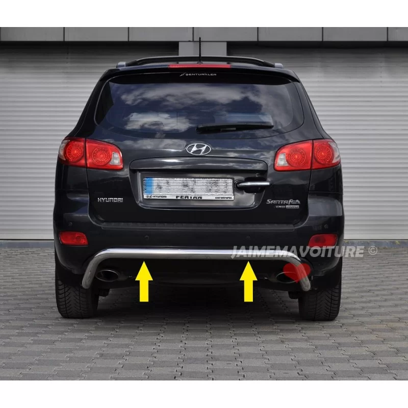 Hyundai Santa Fe aluminium achterreling