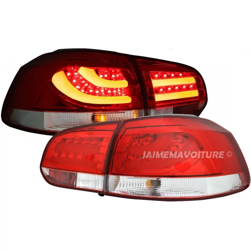 Luces traseras led nuevo tubo para VW Golf 6 - rojo blanco