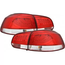 Luces traseras led nuevo tubo para VW Golf 6 - rojo blanco