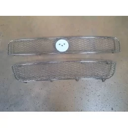 Griglia radiatore in alluminio cromato 2 pezzi in acciaio inox FIAT GRANDE PUNTO