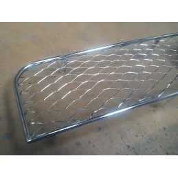 Kromad aluminiumkylargrill 2 st rostfritt stål FIAT GRANDE PUNTO