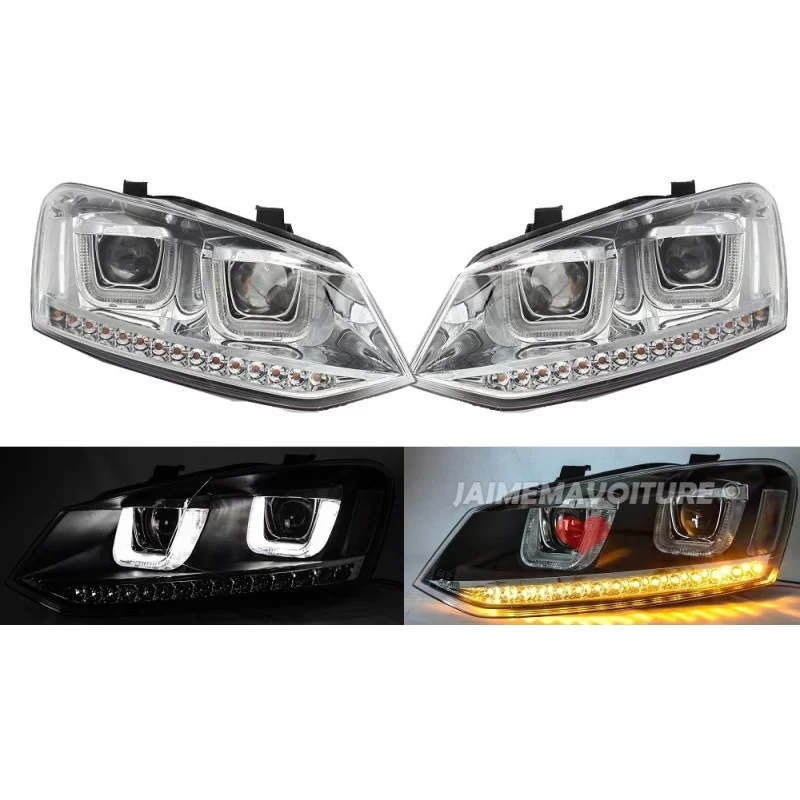 U-LED koplampen VW Polo 2009-2014