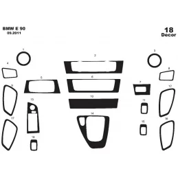 Inserto per cruscotto BMW Serie 3 E90 E91 18 pezzi