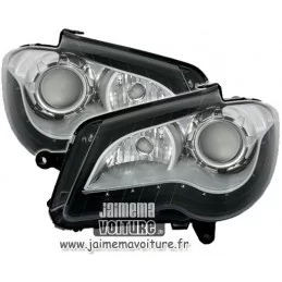 Front leds VW Touran Facelift black headlights