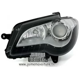 Frontal LED Faros VW Touran cirugía estética negro