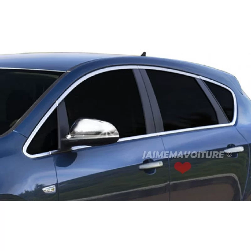 Opel Astra chroom raamomlijsting