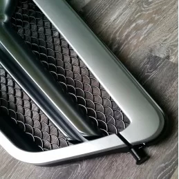 Kühlergrill für Mercedes Klasse E W212 - 1 bar - grau Chrom