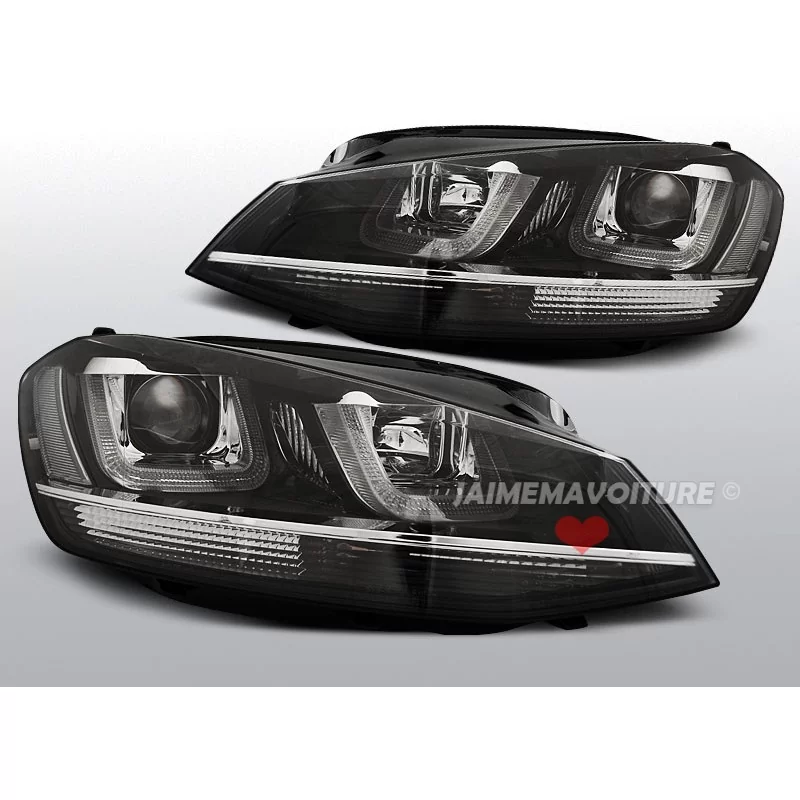 LED-strålkastare fram U VW Golf 7 Chrome line
