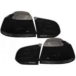 Golf 6 R20 svarta LED-bakljus