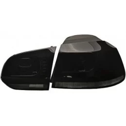Golf 6 R20 svarta LED-bakljus