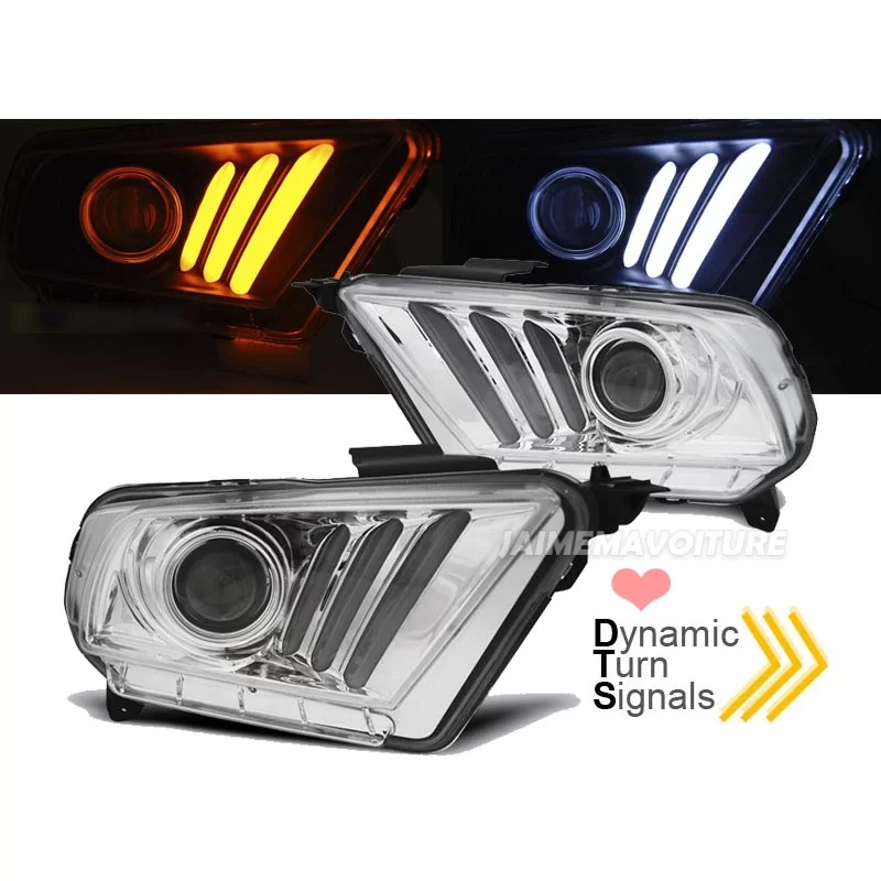 Ford Mustang V 2010-2013 Fari anteriori a LED