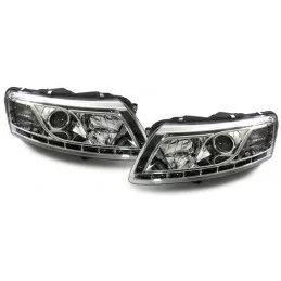 Fari anteriori a LED allo xeno Audi A6 Devil eyes tuning