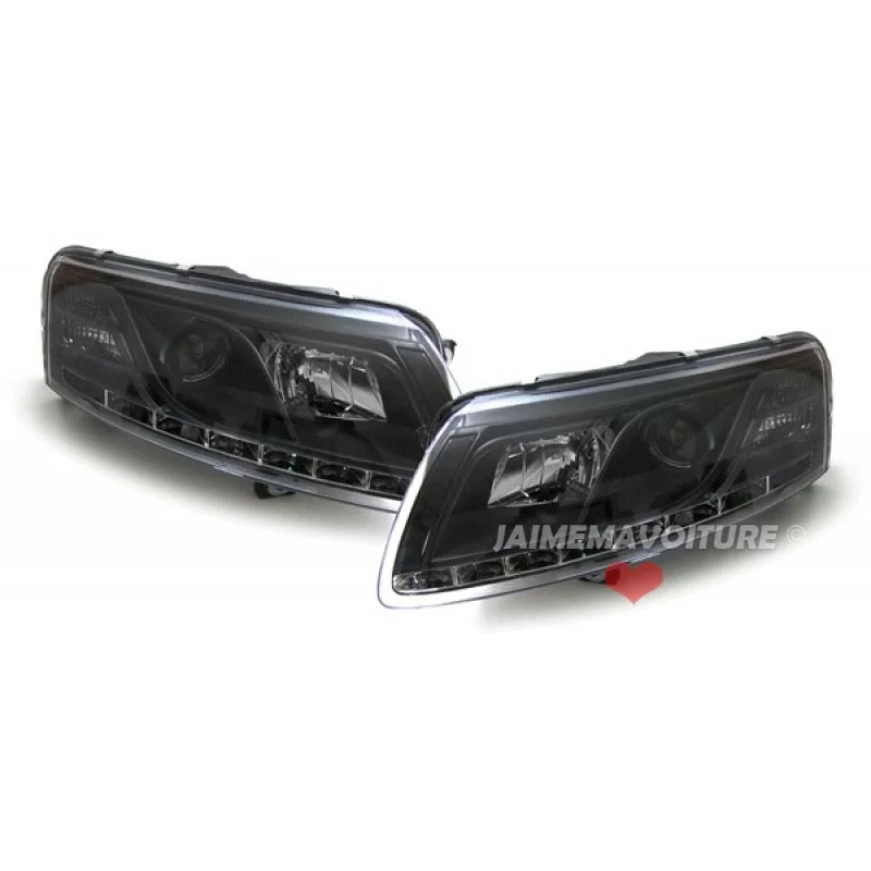 Xenon LED koplampen Audi A6 Duivelsogen tuning koplampen