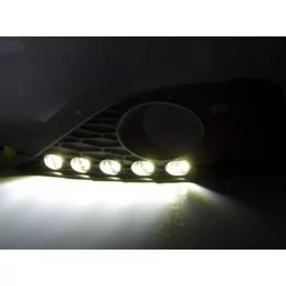 Seat Ibiza 6J Model 2012-2015 Black LED DRL Lightbar Daylight Running –  2xcite