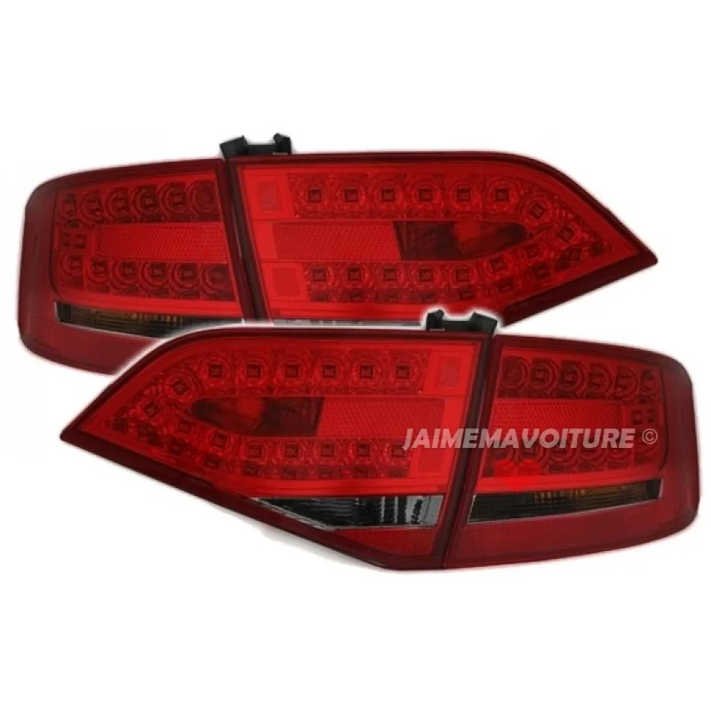 Achterlichten Audi A4 B8 Led Rood Zwart