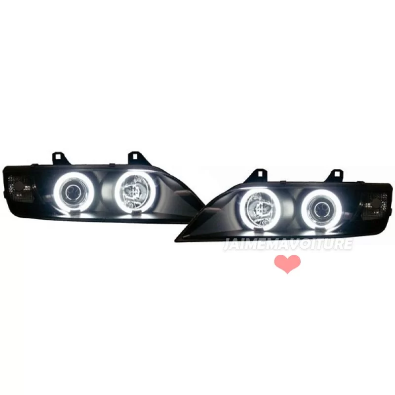 Frente Faros Angel ojos CCFL BMW Z3 Negro