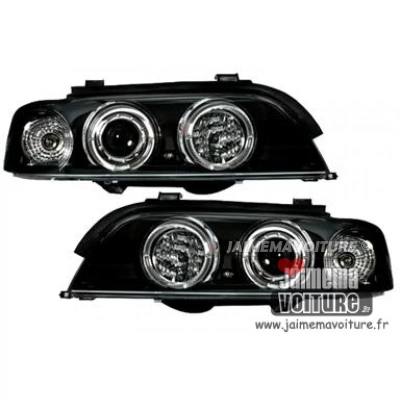 Angel eyes framljus BMW 5-serie E39 Sonar Black