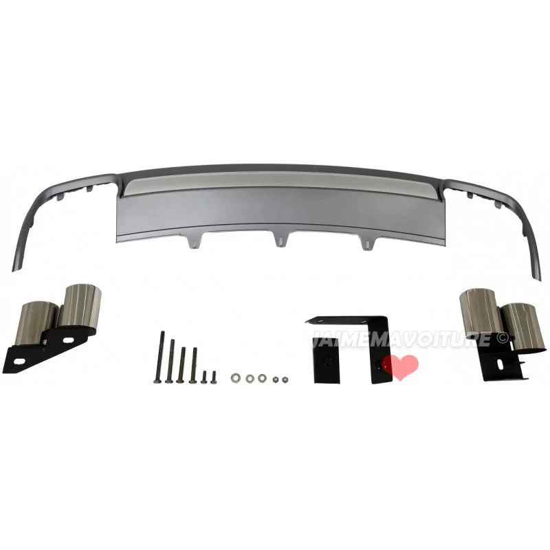 Kit diffuseur spoiler et embouts d'échappement AUDI S4 B9 2013-2015