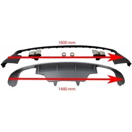 Spoiler, diffusor och avgasrörssats AUDI SQ5 2012-2016