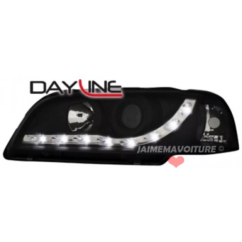 Duivelsogen LED koplampen Volvo S40 Zwart