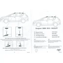 Barres de toit Peugeot 3008