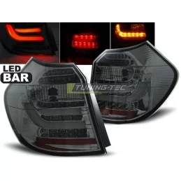 Luces traseras led tubo para BMW serie 1 2004-2007 - negro humo