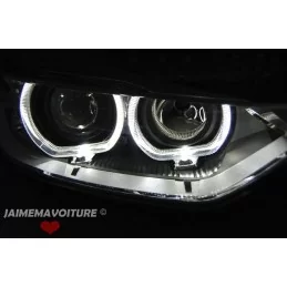 Angel eyes LED-strålkastare fram för BMW 3-serie F30 F31