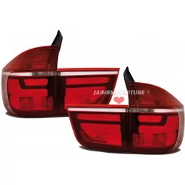 Headlights taillights led look facelift BMW X5 E70