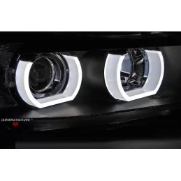 Phares avants angel eyes 3D BMW Série 3 E90 E91 2005-2008