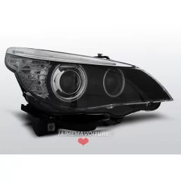 Scheinwerfer Set Xenon Angel Eyes LED BMW 5er E60/E61 Bj. 05-07 chrom –  Tuning King