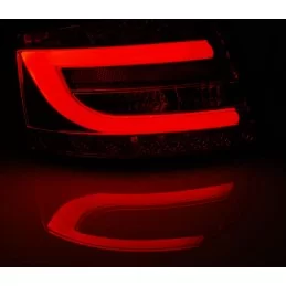 Bakljus led rör för Audi A6 rökt röd 7 stift
