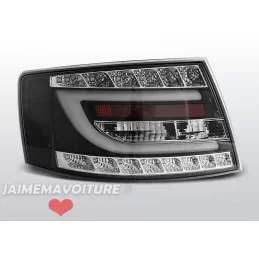 Fanali posteriori a led tubo per Audi A6 rosso fumé 7 pin