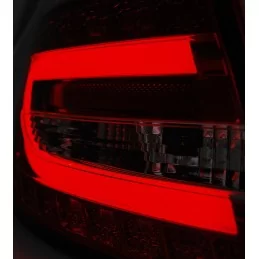 Fanali posteriori a led tubo per Audi A6 rosso fumé 7 pin