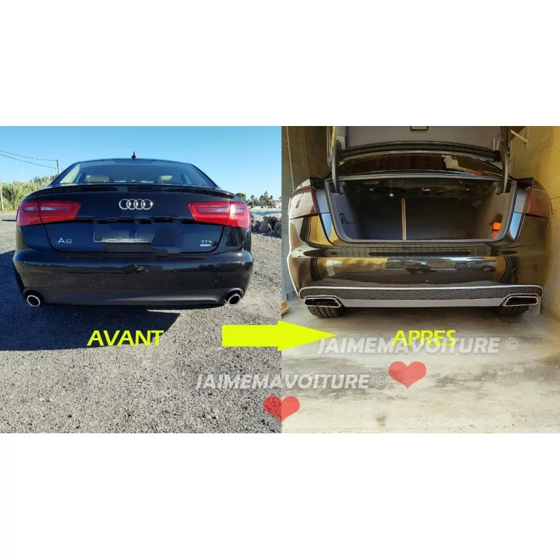 Kit diffuser and outputs Audi A6 4G Facelift 2015+