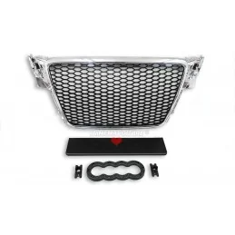 Kühlergrill Audi A4 B8 Audi RS4 Schwarz Chrom Optik