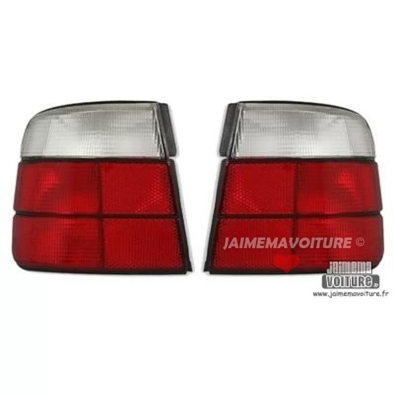 BMW E34 Luces traseras Rojo Blanco