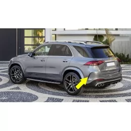 Uppgradering av bakre stötfångare Mercedes GLE W167 look GLE63 AMG