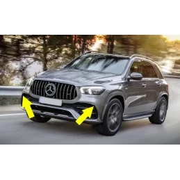 Uppgradering av främre stötfångare Mercedes GLE W167 look GLE63 AMG