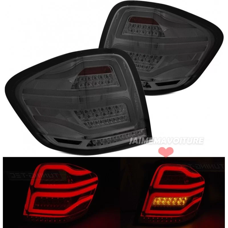 Luci posteriori a led Mercedes ML W164 2005 2006 2007 2008 fumé