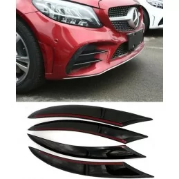 Rajout pour grilles latérales Mercedes Classe C W205 Facelift AMG