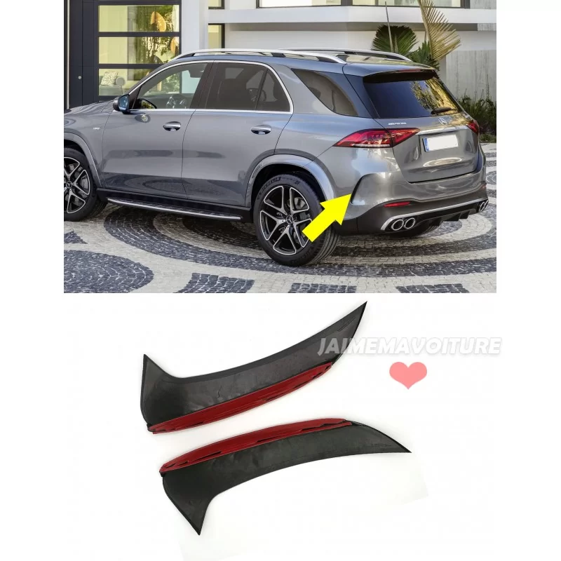 Uppgradering av bakre stötfångare Mercedes GLE W167 look GLE63 AMG