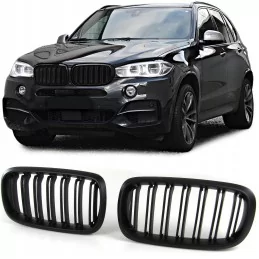 BMW X5 X6 F15 F16 M Negro parrilla de doble barra