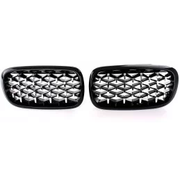 Diamantgrill till BMW X5 F15 / X6 F16 - Svart krom