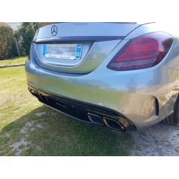 Diffusor för bakre stötfångare Mercedes C-klass W205 2015-2021 Facelift C63 AMG