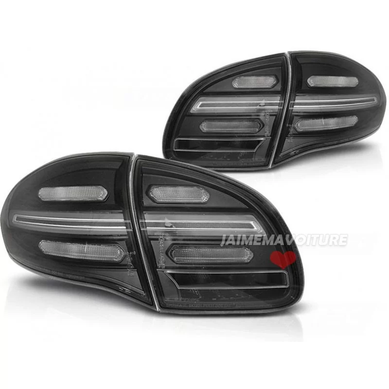 Feux arrières noirs LED dynamiques Porsche Cayenne 2 2010-2015