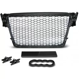 Svartmålad grill Audi RS4 A4 B8 2008 2009 2010 2011