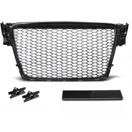 Schwarz lackierter Kühlergrill Audi RS4 A4 B8 2008 2009 2010 2011