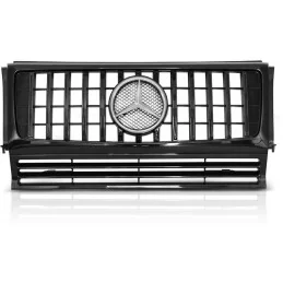 Svartglänsande kylargrill Mercedes G-klass W463 1990-2014 AMG GT