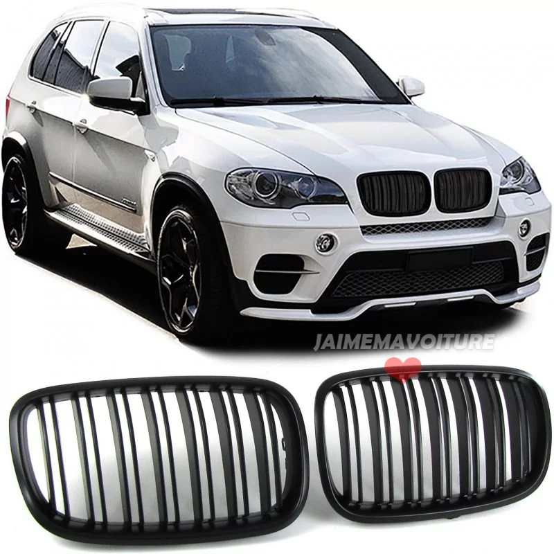 Nero BMW X5 X6 E70 E71 griglia M look 2008 2009 2010 2011 2012 2013 2014